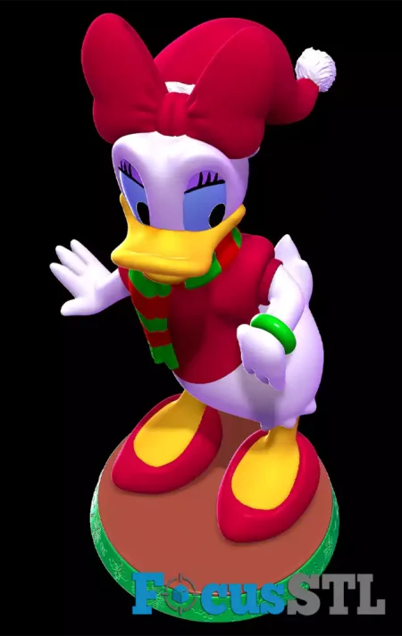 Daisy Duck Christmas STL Files