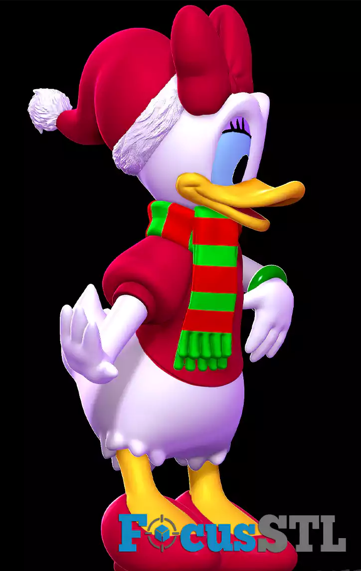 Daisy Duck Christmas STL Files
