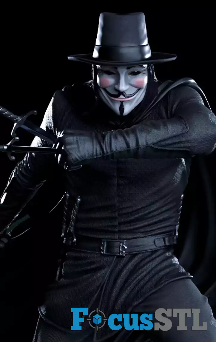 V for Vendetta Clock Tower STL Files