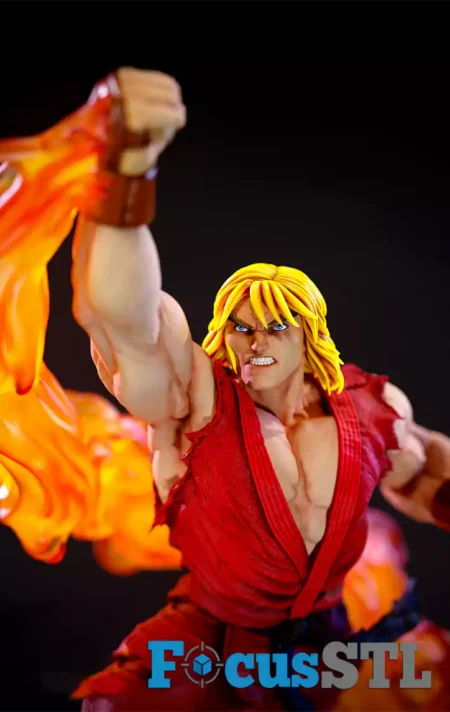 Ken Fire Fist STL Files 