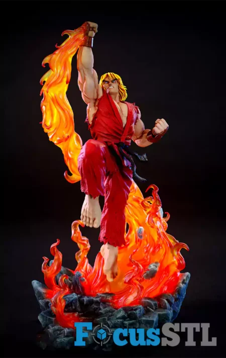 Ken Fire Fist STL Files 