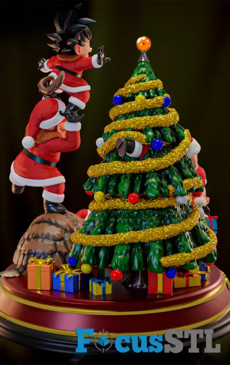 Christmas Dragonball Diorama STL Files