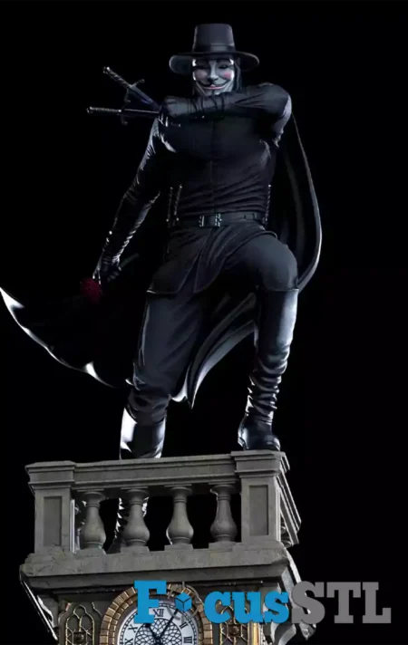 V for Vendetta Clock Tower STL Files