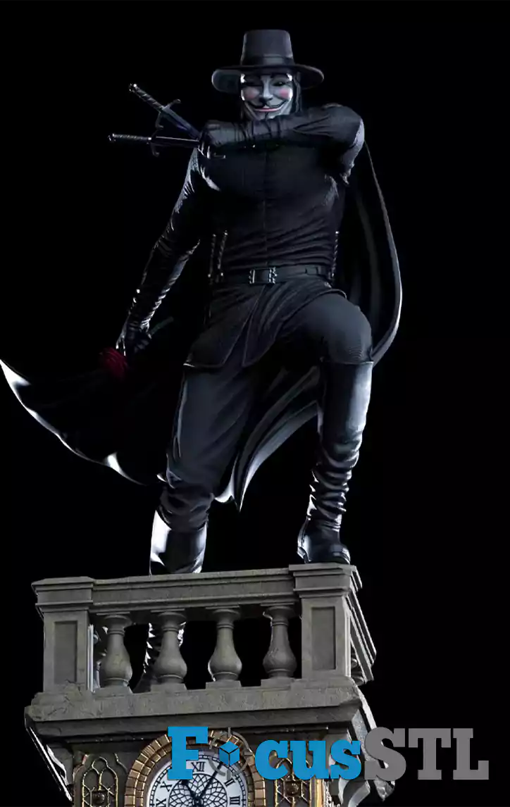 V for Vendetta Clock Tower STL Files