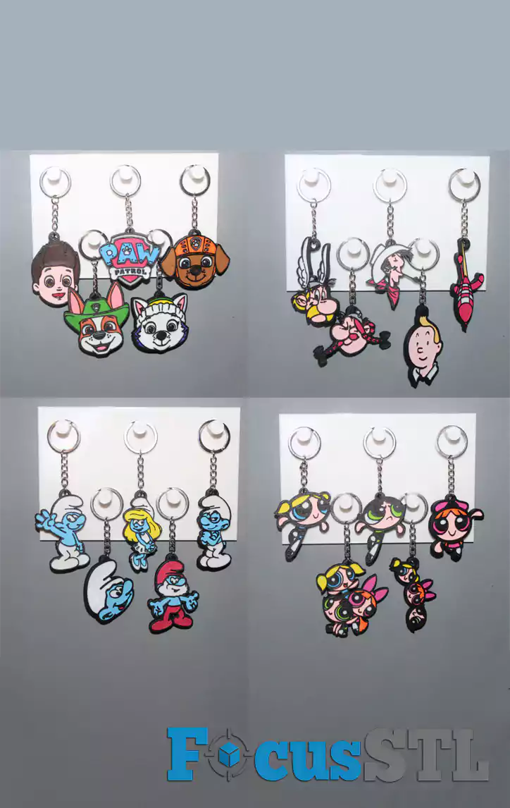 Mega Pack of 500+ Keychain STL Files