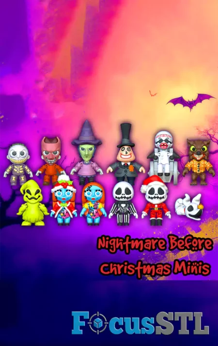 Mini Flexi Nightmare Before Christmas STL Files