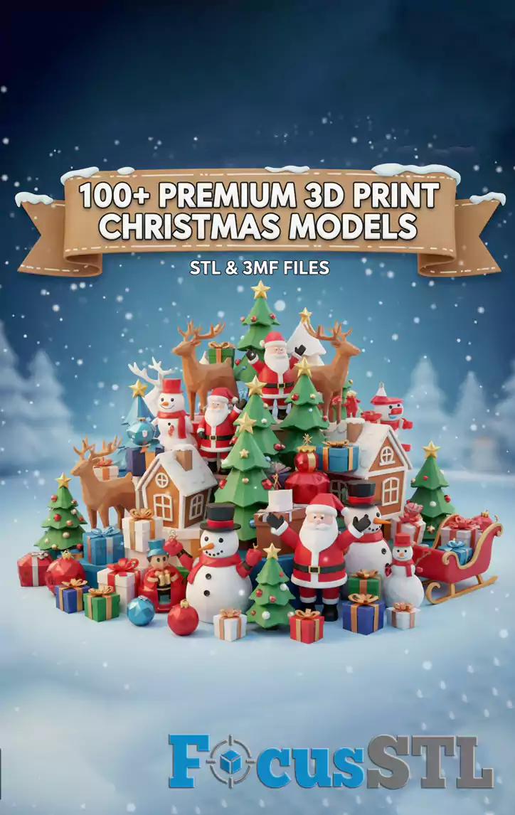 Christmas Pack Over 100 STL & 3MF Files