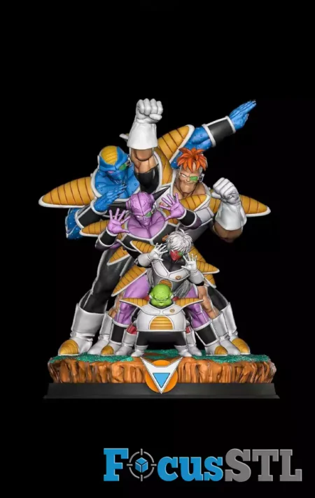 Ginyu Force Big Diorama STL Files