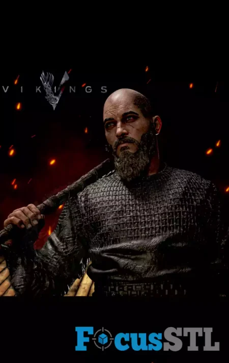 Ragnar Lothbrok Axe and Sword STL Files