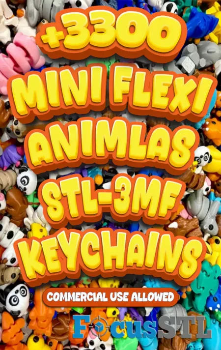 Mini Flexi Animals 3300 STL & 3MF Files
