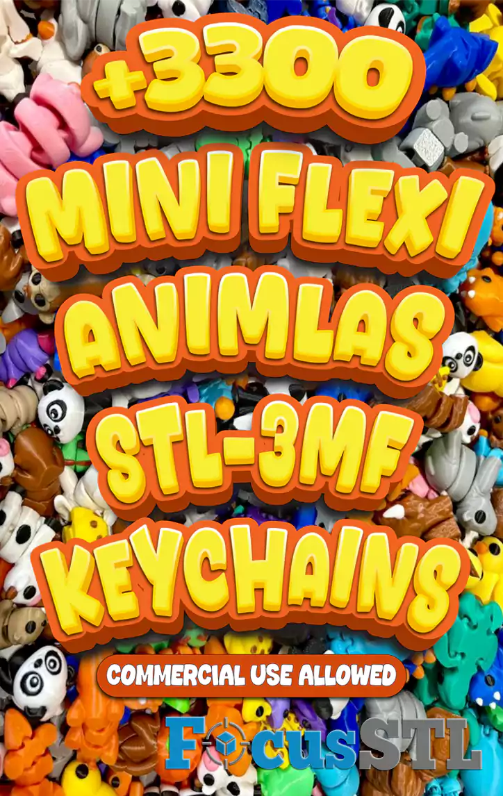 Mini Flexi Animals 3300 STL & 3MF Files