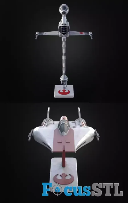 A and B Wing Kit Card STL & 3MF Files