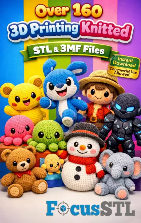 Knitted Over 160 STL & 3MF Files 