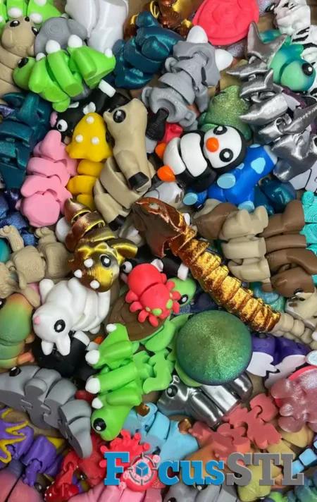 Mini Flexi Animals Articulated 300 STL & 3MF Files