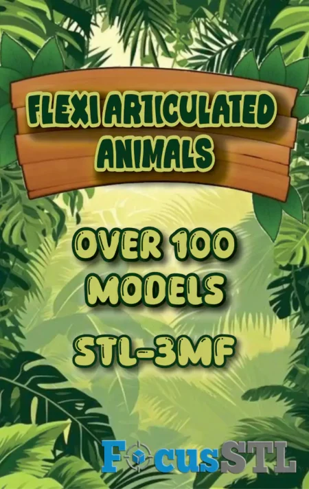 Flexi Articulated Animals +100 STL Files