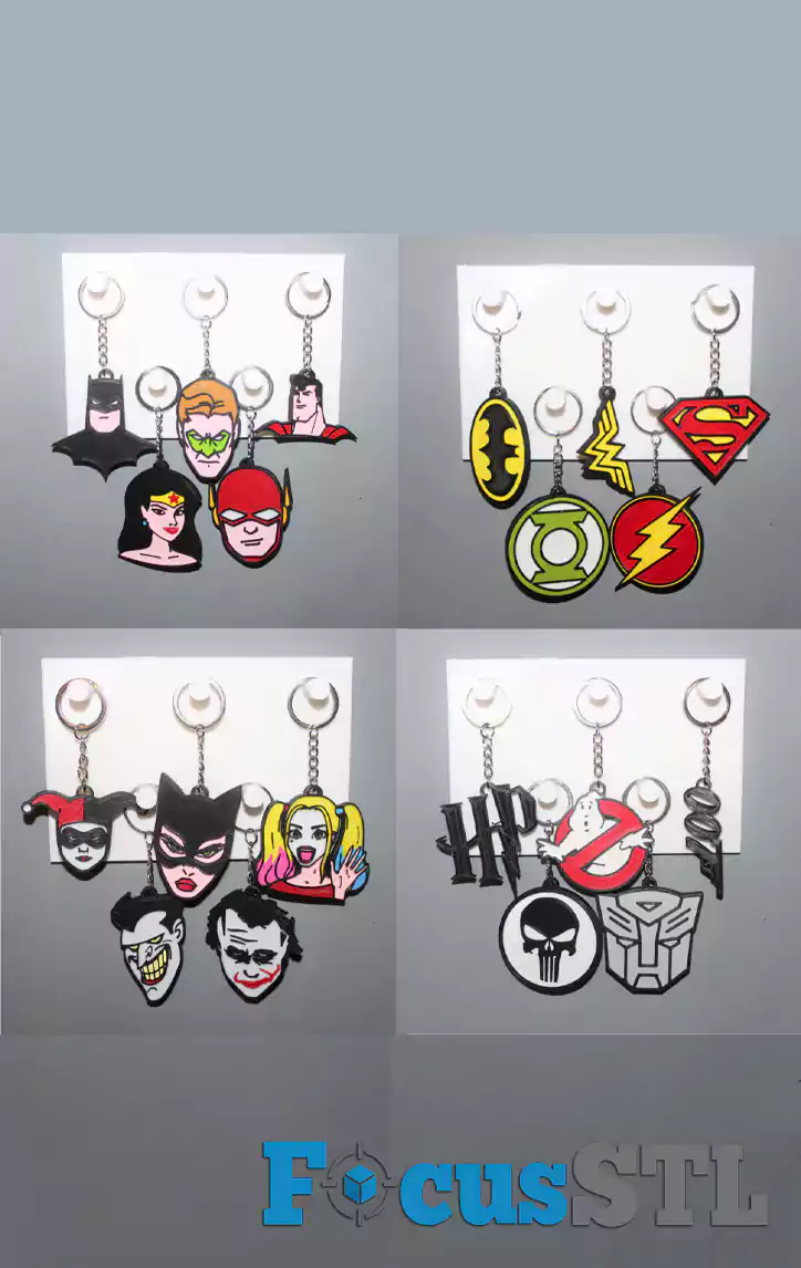 Mega Pack of 500+ Keychain STL Files