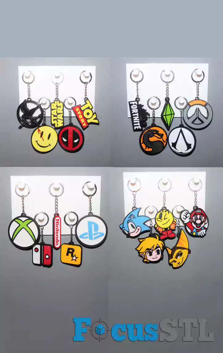 Mega Pack of 500+ Keychain STL Files