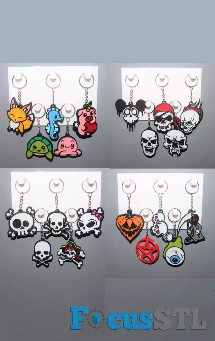 Mega Pack of 500+ Keychain STL Files