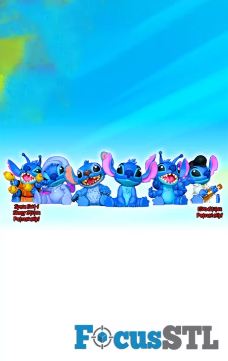 Lilo & Stitch Mini Flexi Pack STL Files 