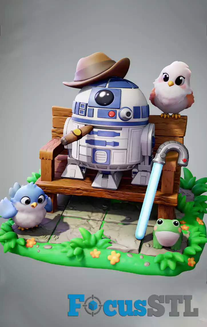 R2-D2 Star Wars Chibi STL Files