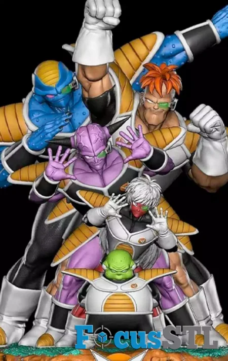 Ginyu Force Big Diorama STL Files