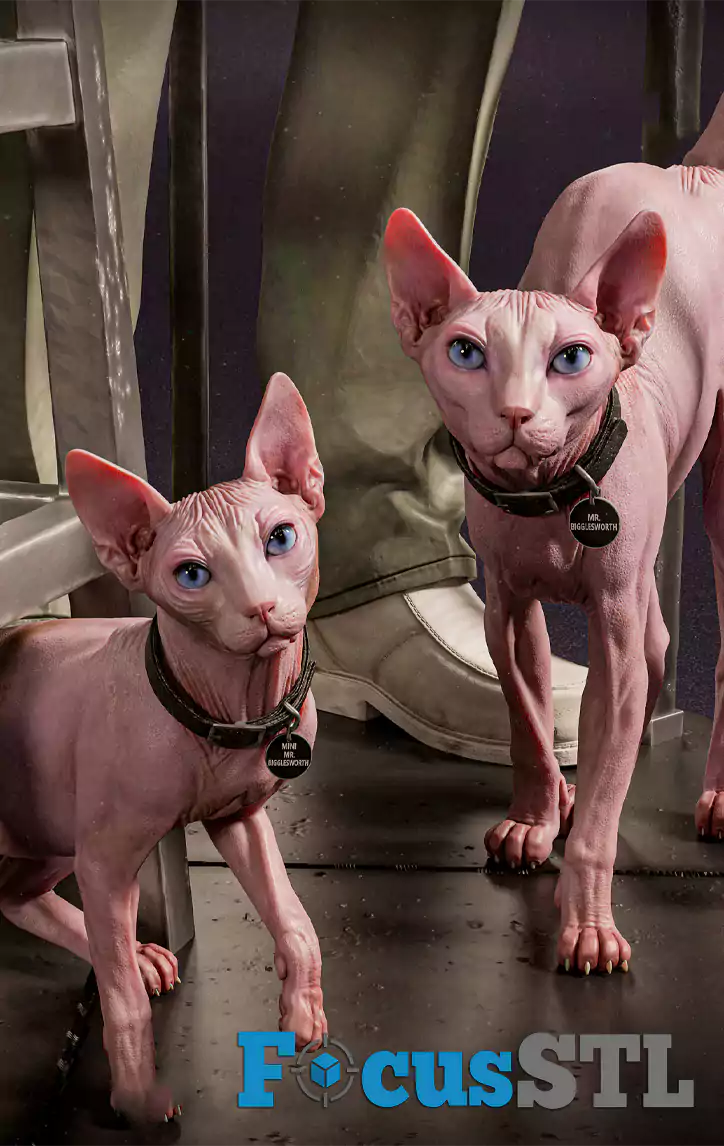 Dr Evil and Mini Me STL Files