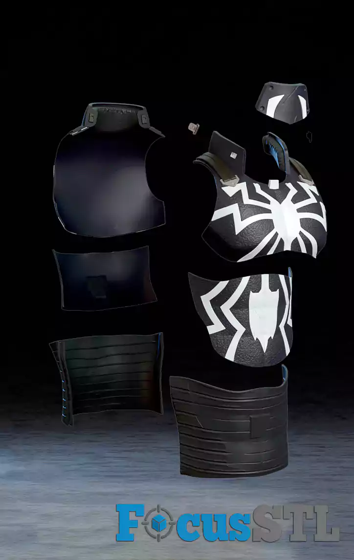 Agent Venom Full Costume STL Files