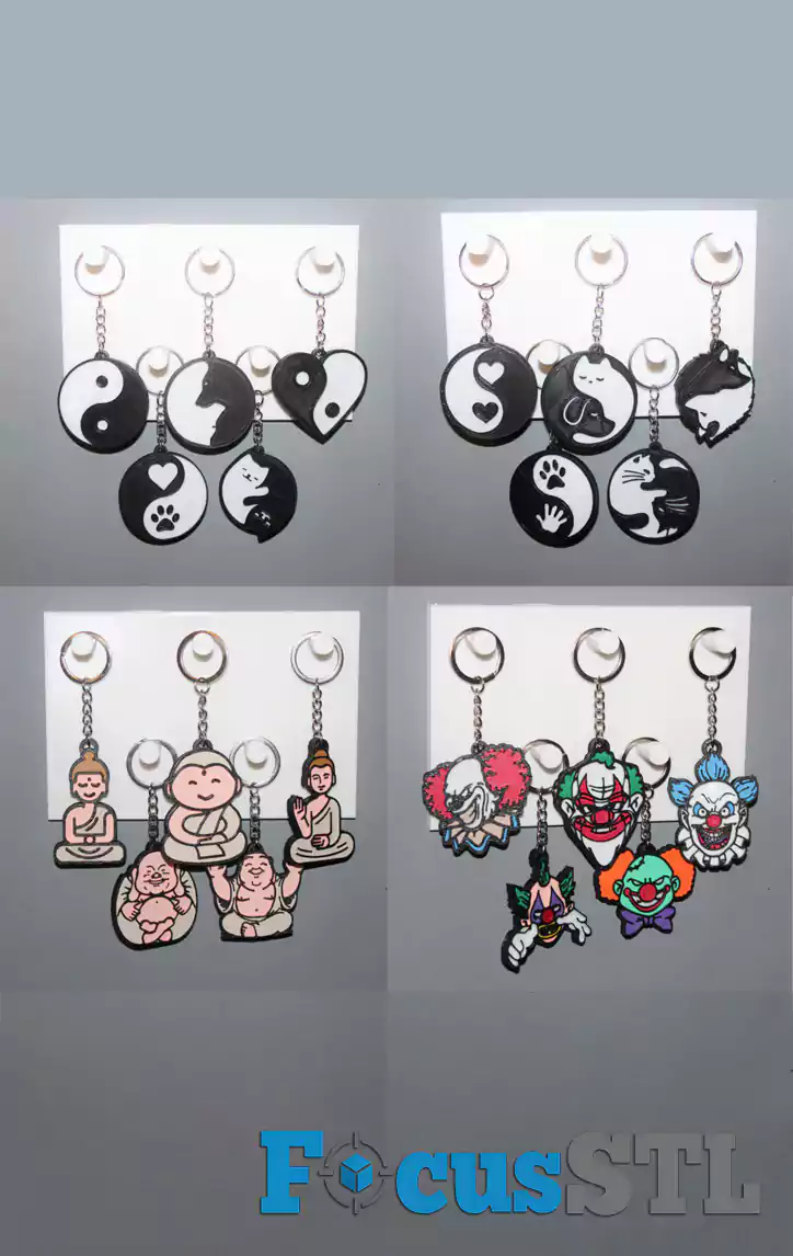 Mega Pack of 500+ Keychain STL Files