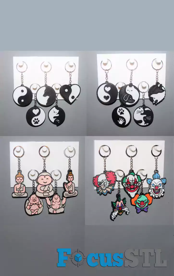 Mega Pack of 500+ Keychain STL Files