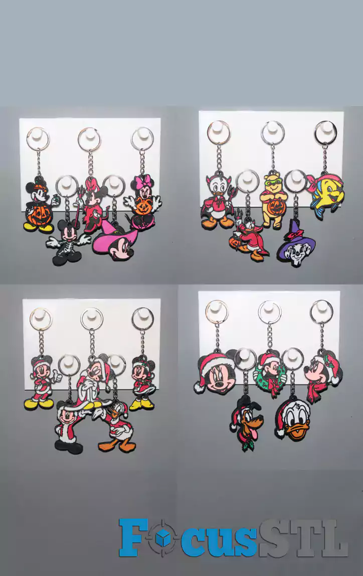 Mega Pack of 500+ Keychain STL Files