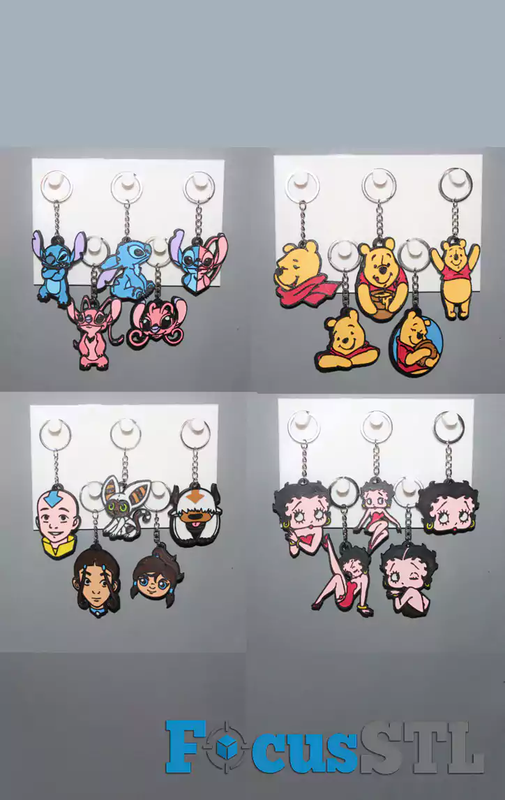 Mega Pack of 500+ Keychain STL Files