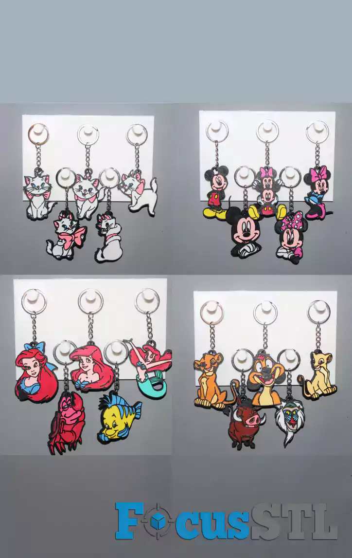 Mega Pack of 500+ Keychain STL Files