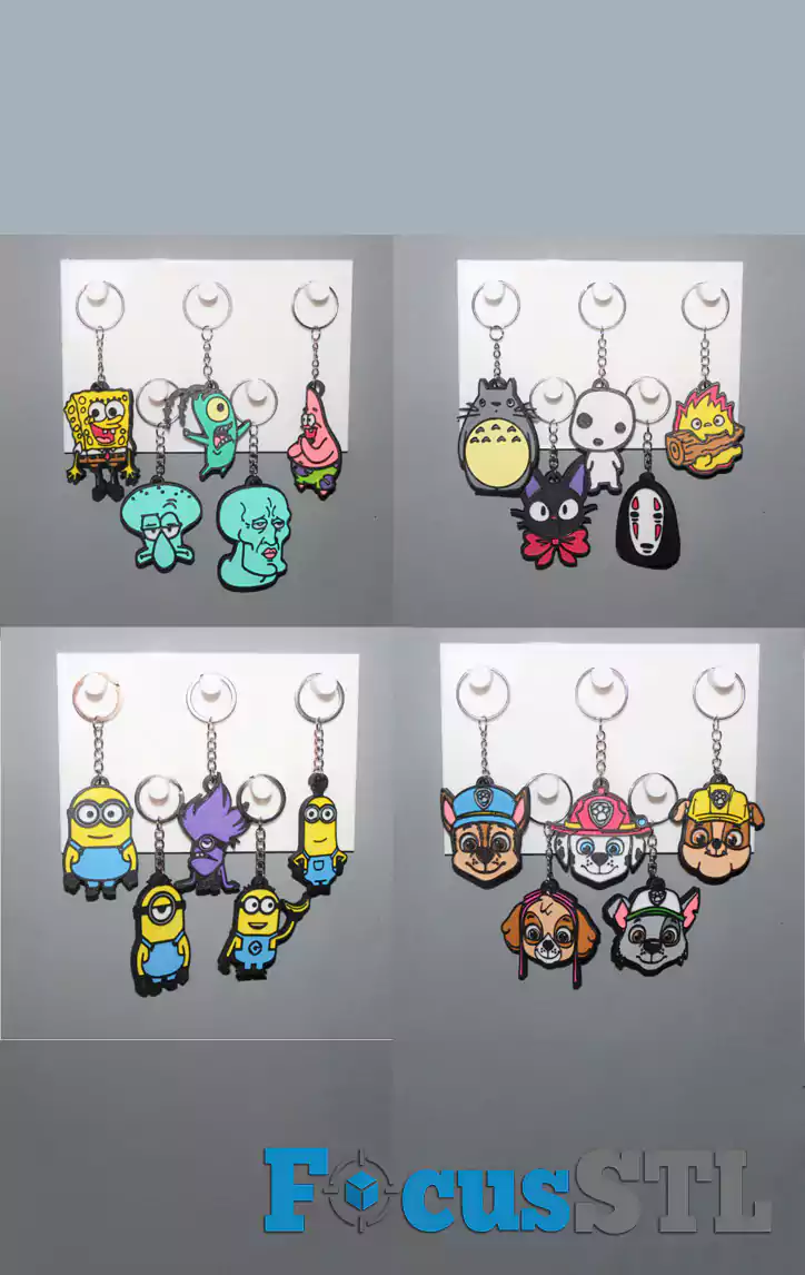 Mega Pack of 500+ Keychain STL Files