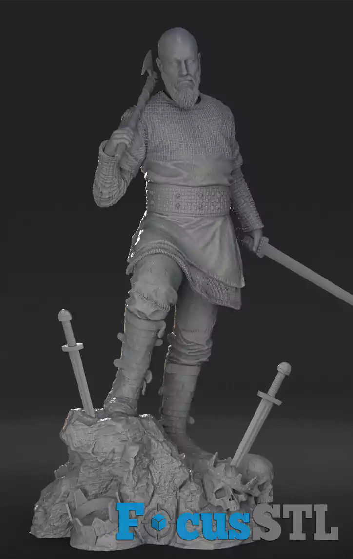 Ragnar Lothbrok Axe and Sword STL Files