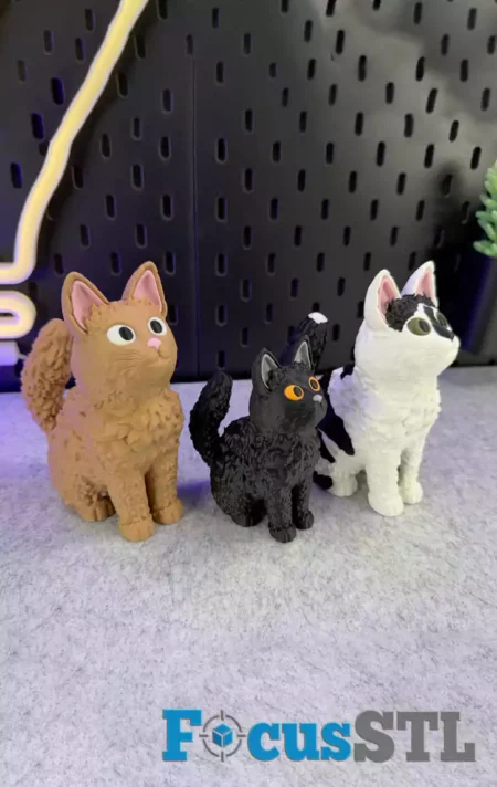 Cute Cat STL and 3MF Files