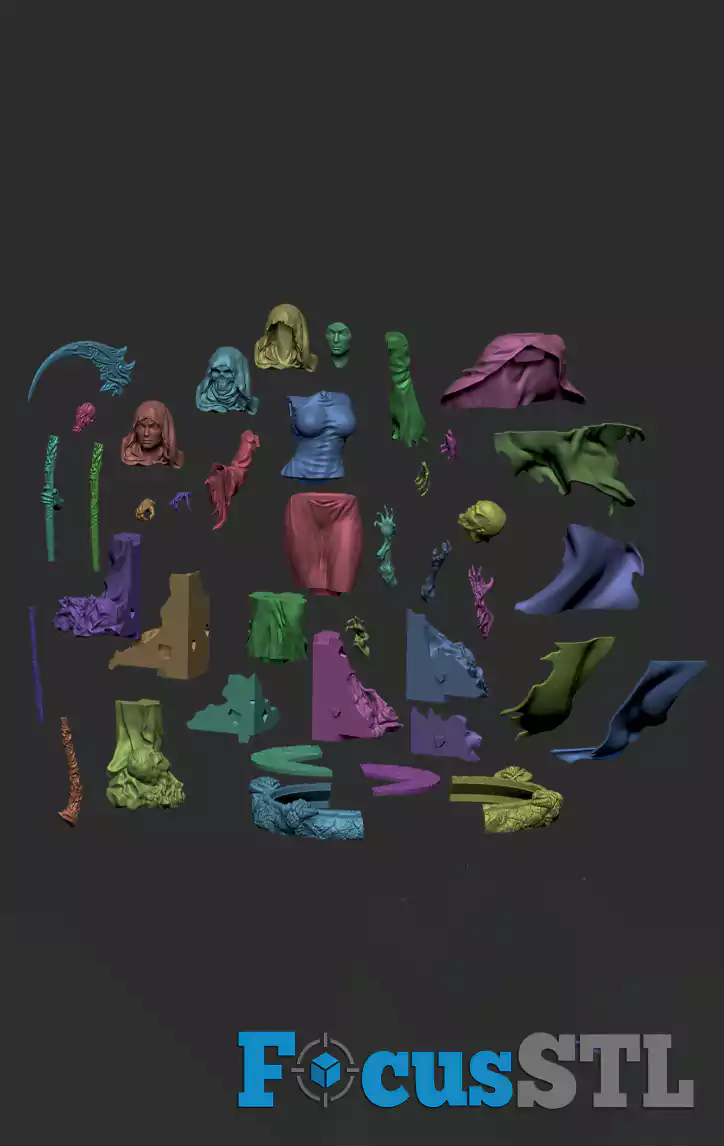 Miss Death Fan Art STL Files