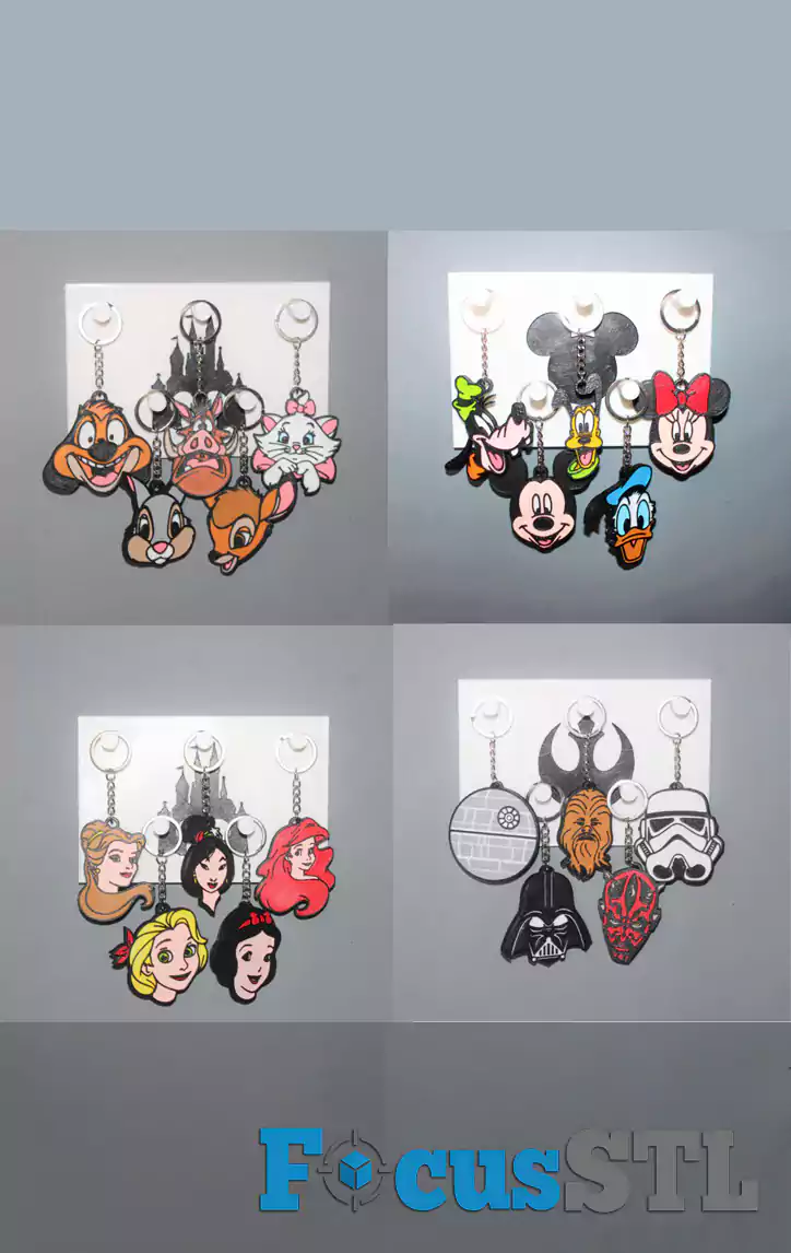 Mega Pack of 500+ Keychain STL Files