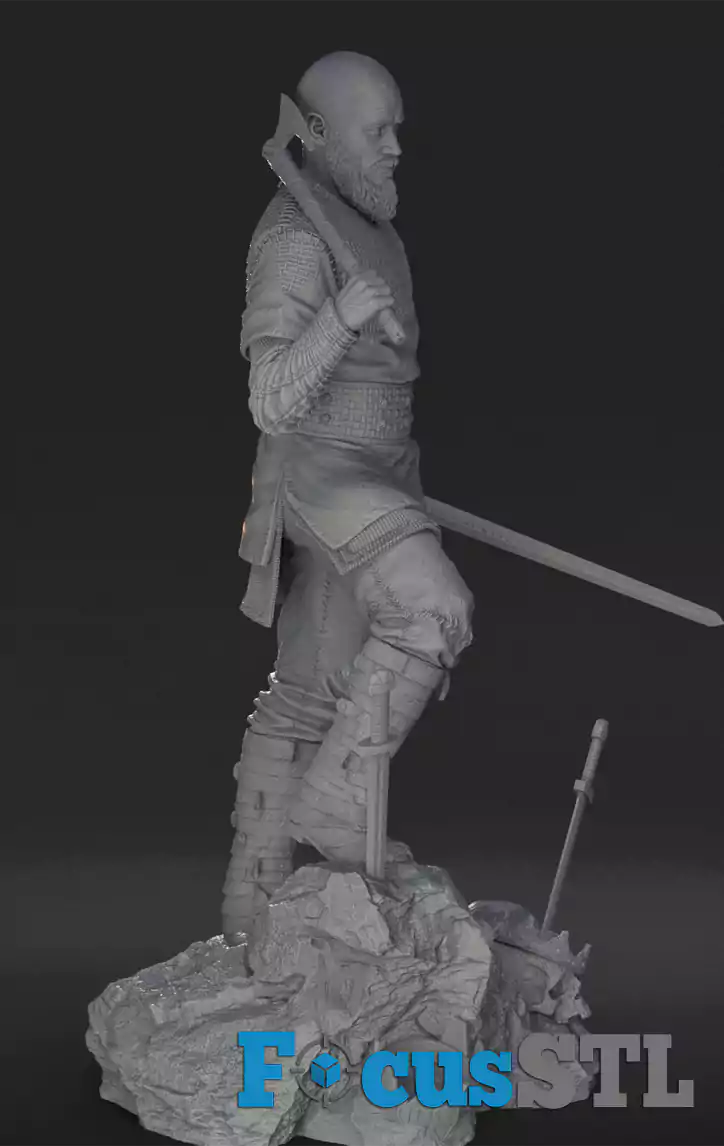 Ragnar Lothbrok Axe and Sword STL Files