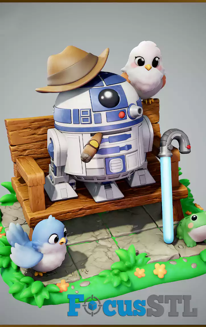 R2-D2 Star Wars Chibi STL Files