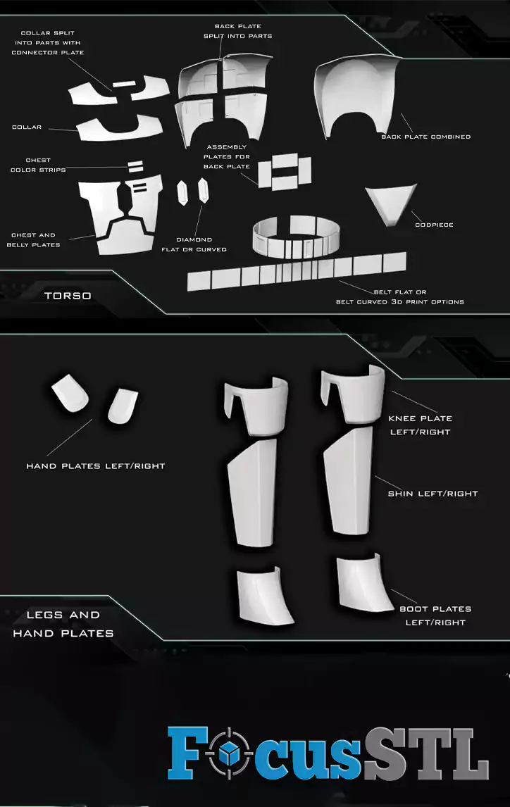 Animated Deathwatch Armor & Helmet STL Files