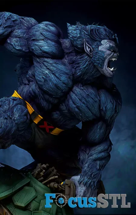 Beast X-Men action pose STL Files