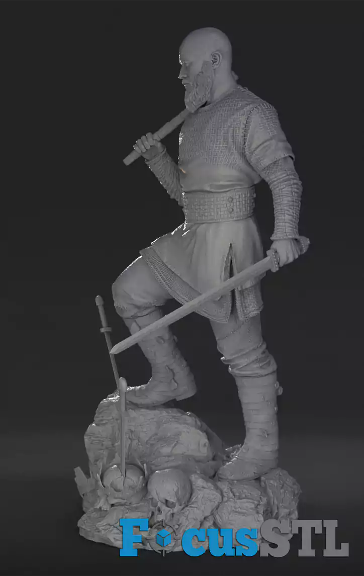Ragnar Lothbrok Axe and Sword STL Files
