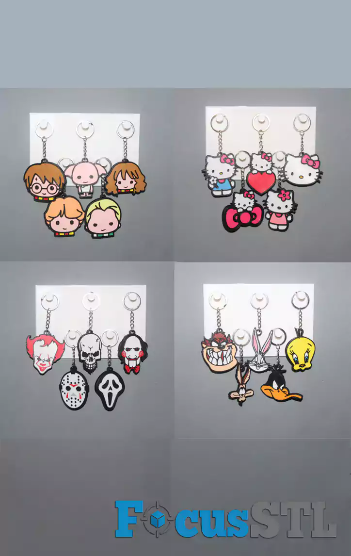 Mega Pack of 500+ Keychain STL Files