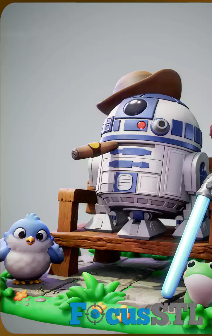 R2-D2 Star Wars Chibi STL Files