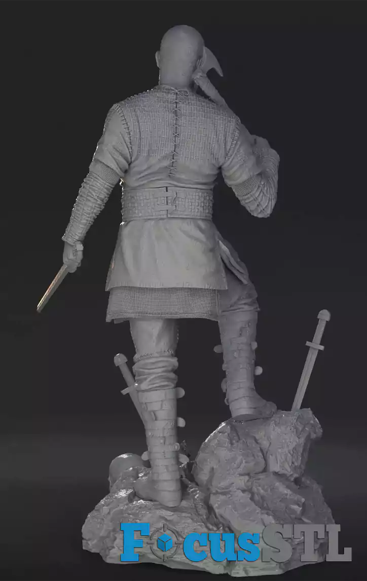 Ragnar Lothbrok Axe and Sword STL Files