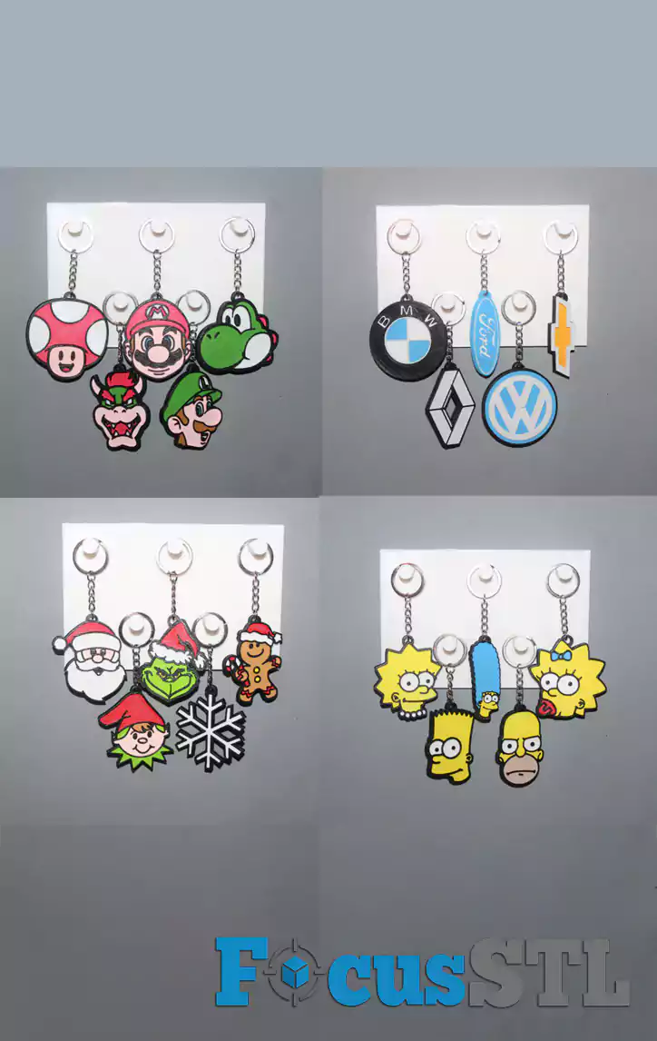 Mega Pack of 500+ Keychain STL Files