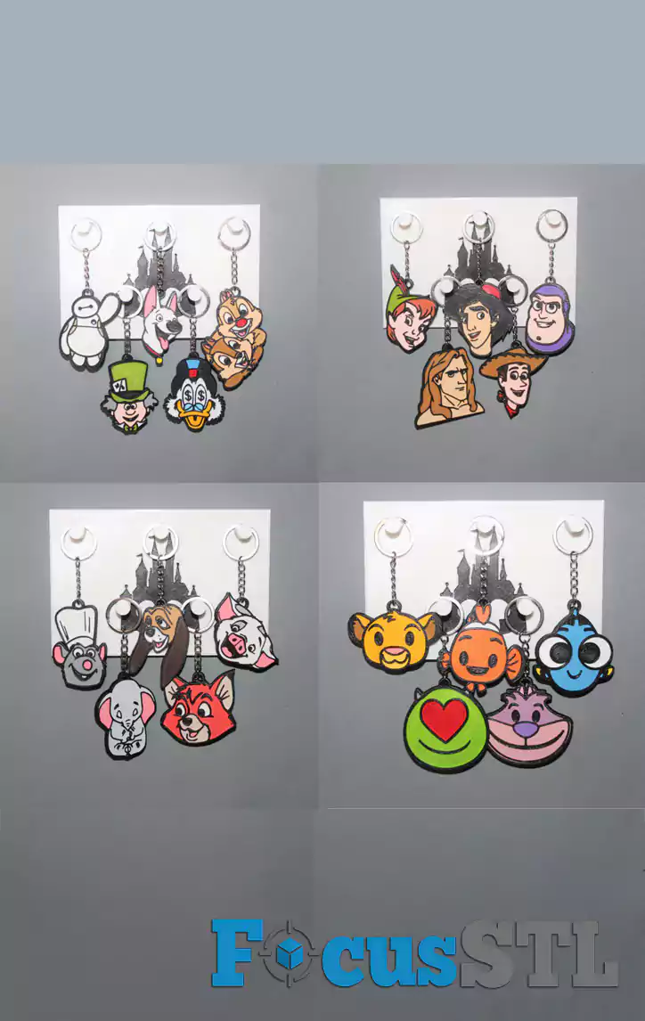 Mega Pack of 500+ Keychain STL Files