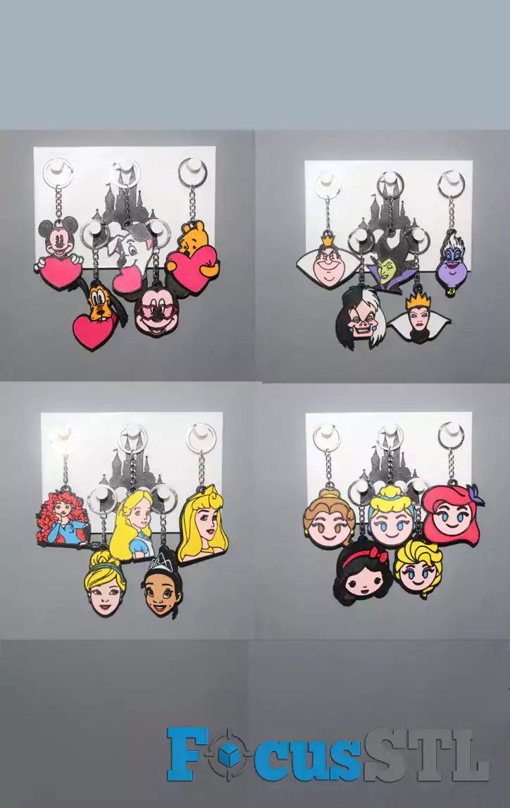 Mega Pack of 500+ Keychain STL Files