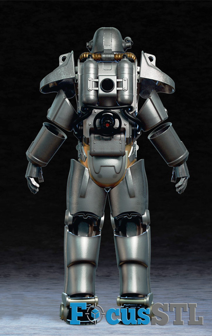 Fallout T-45 Armor STL 3D Print Files