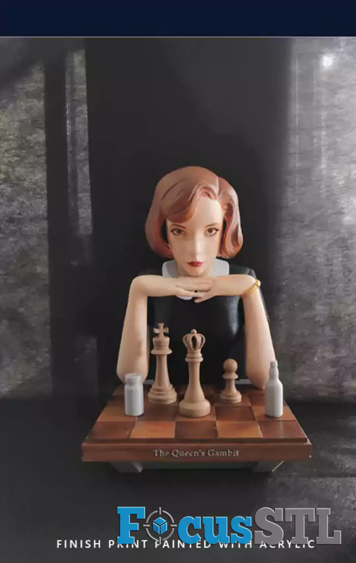 Queens Gambit Beth Harmon STL Files